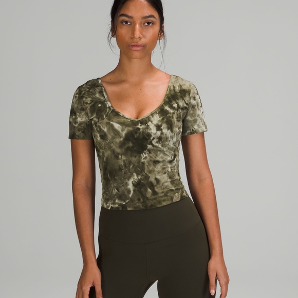 Lululemon align t-shirt in diamond dye light sage medium olive - Picture 2 of 6